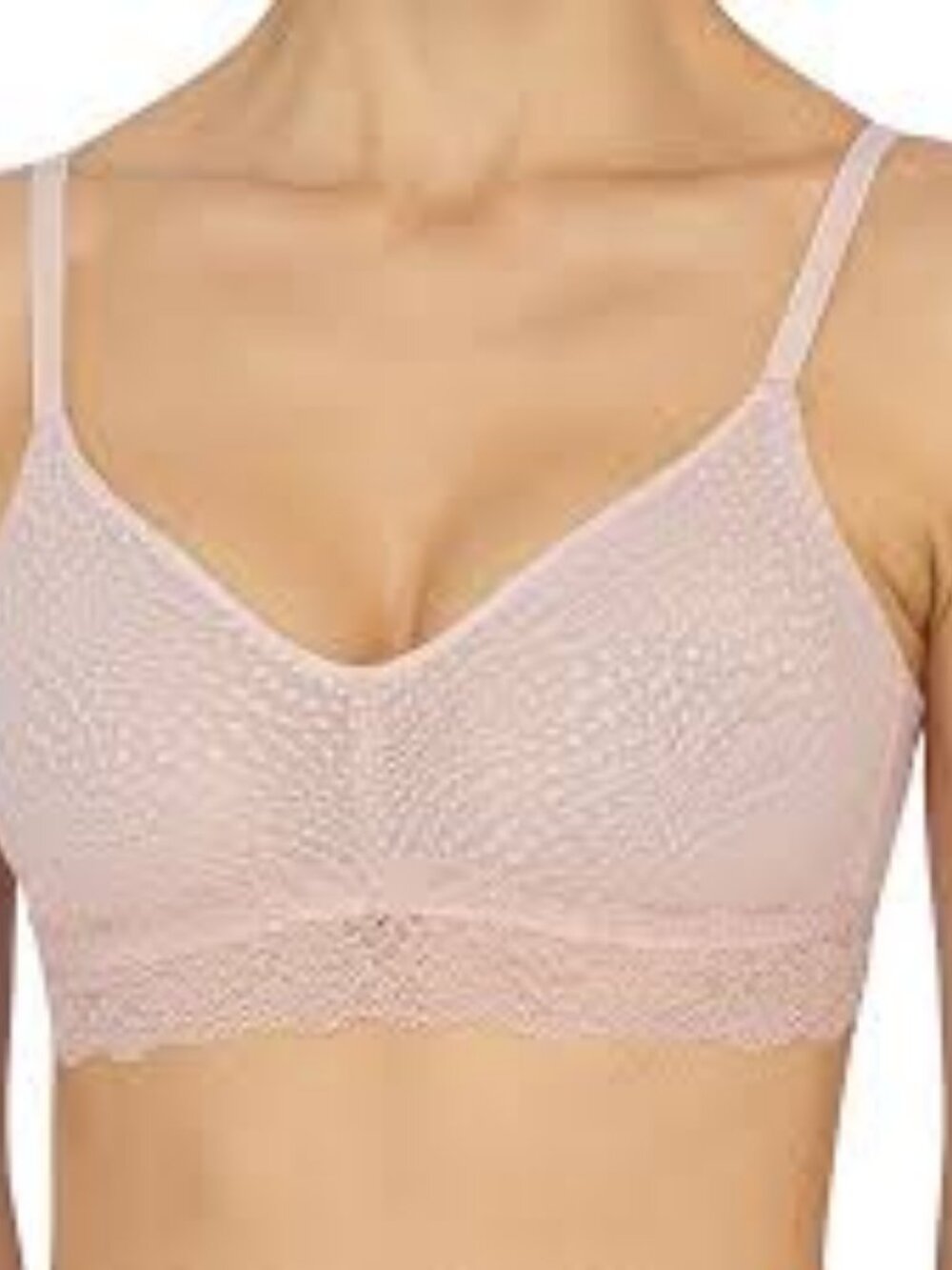 Natori Beyond Convertible Bralette Pink Lace 34C